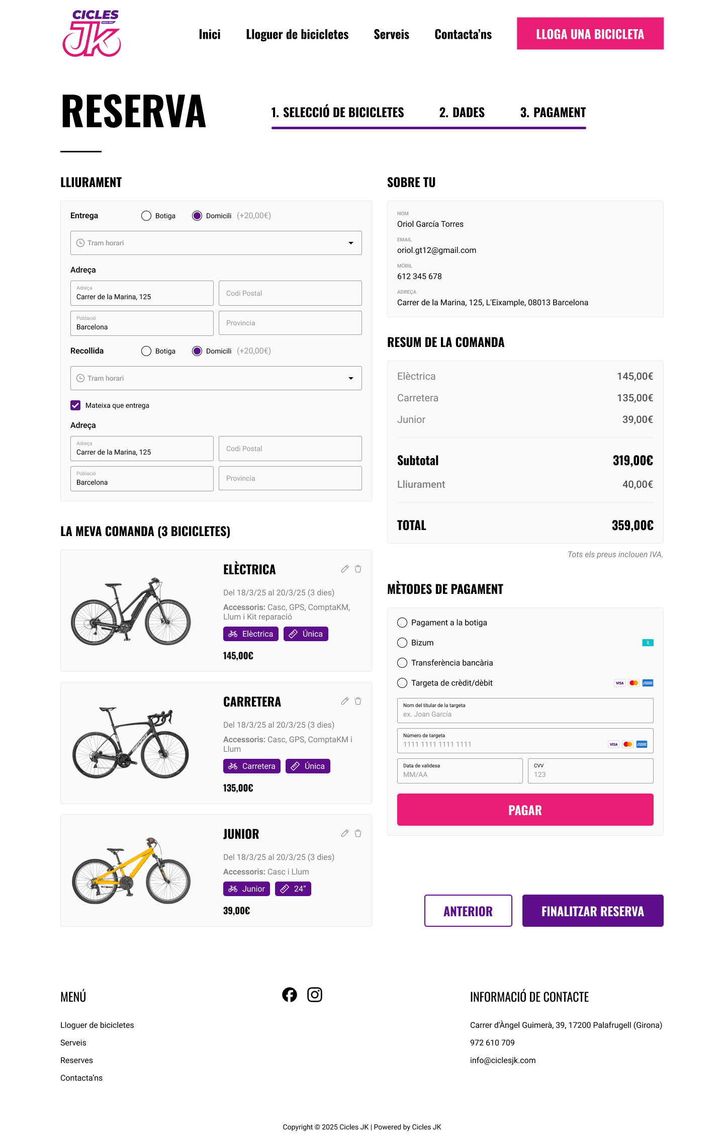 Early version 1: delivery and payment on one step